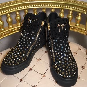 Giuseppe Zanotti Crystal Embellished Sneakers 37